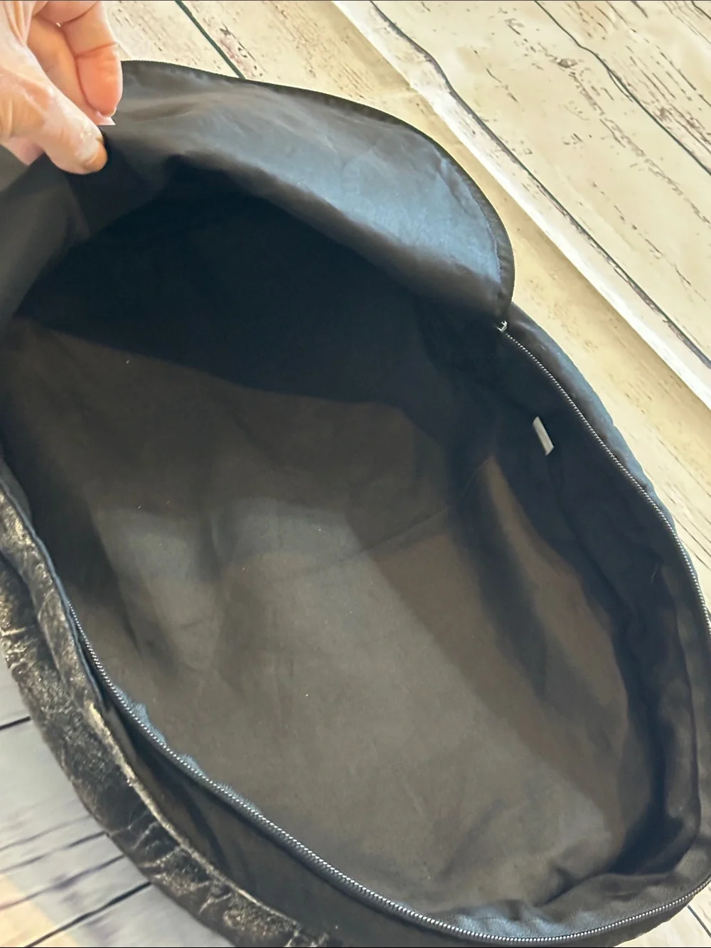 Unbranded Black Canvas Backpack with Dancing Bear